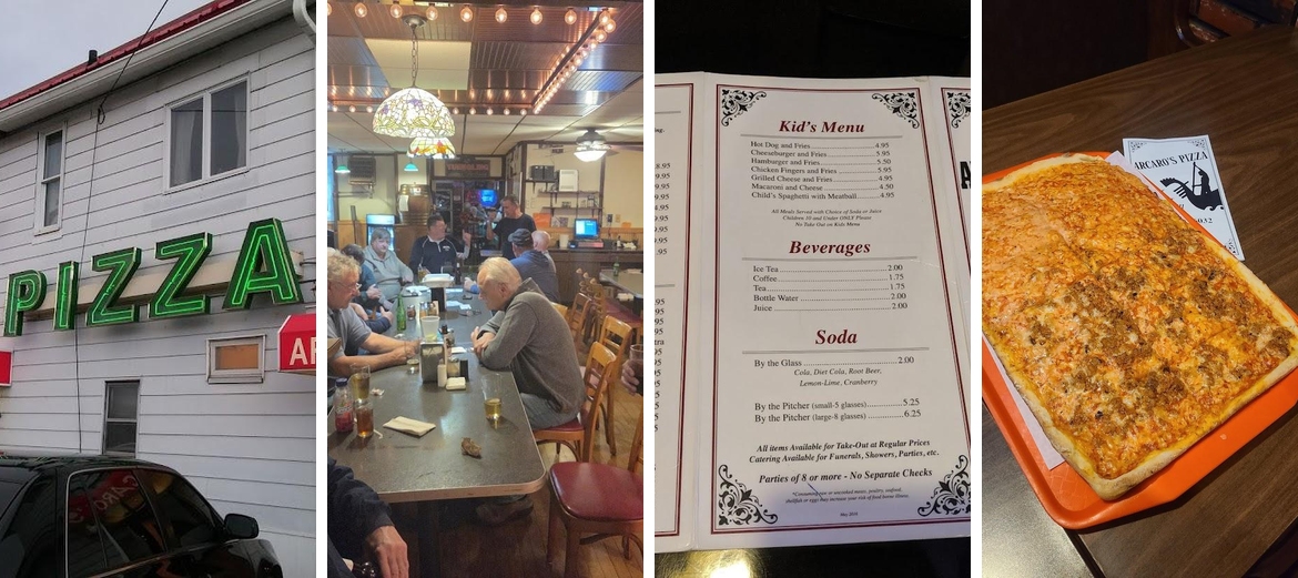 Arcaro's Pizza Menu